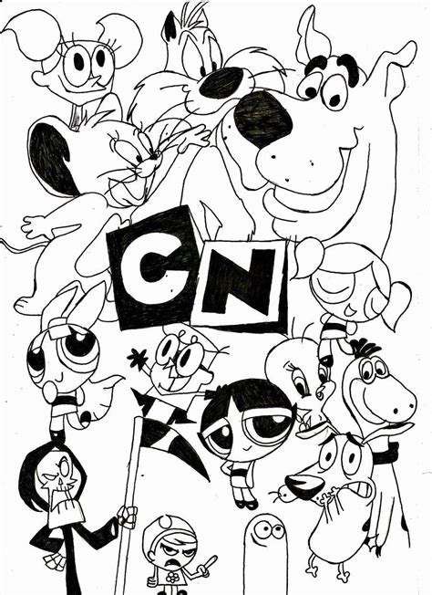 Printable 90 S Cartoon Coloring Pages